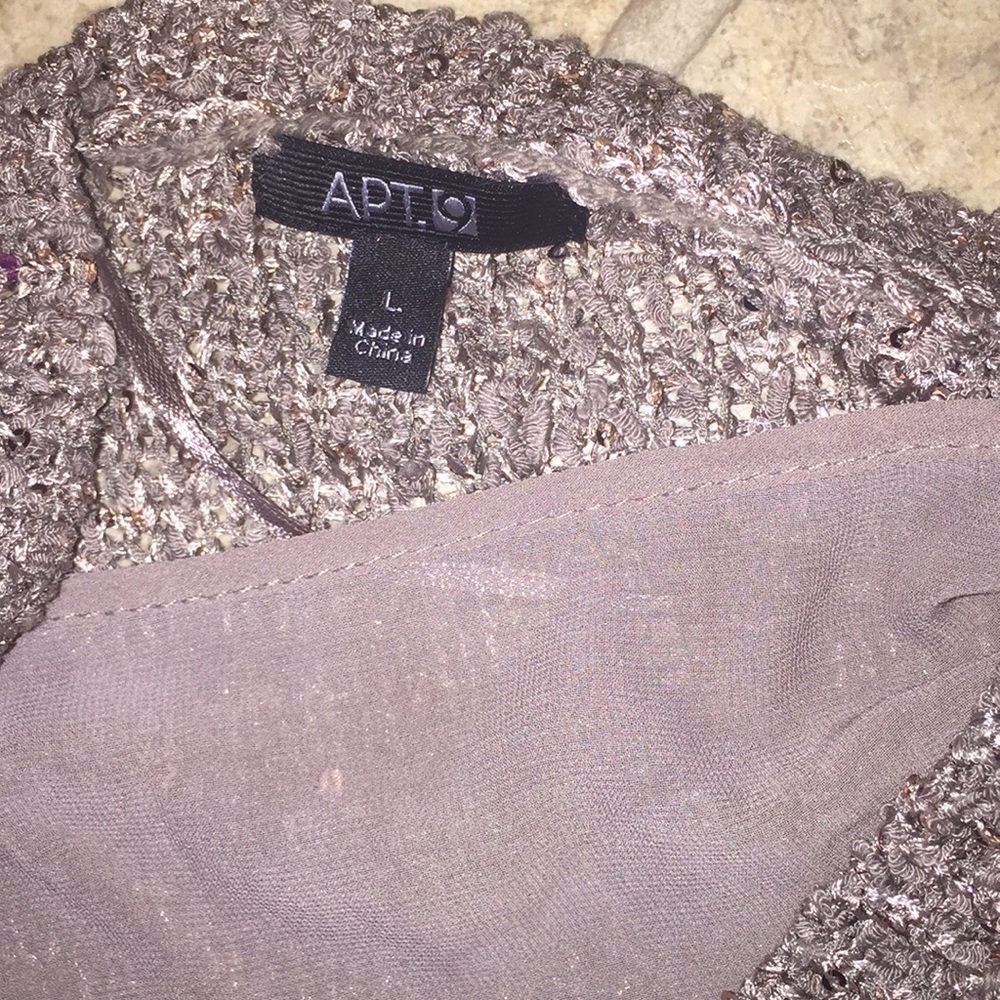 Apt 9 Long Sleeve Tunic With Sequins - image 5